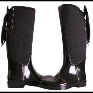 Coach Tristee Rainboot women’s size 7 all black